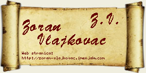 Zoran Vlajkovac vizit kartica